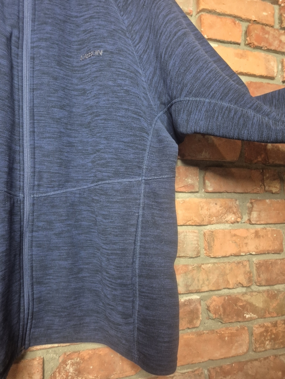 Karbon Navy Blue Full Zip Fleece Jacket XXL Athletic Performance Layer - Picture 5 of 9